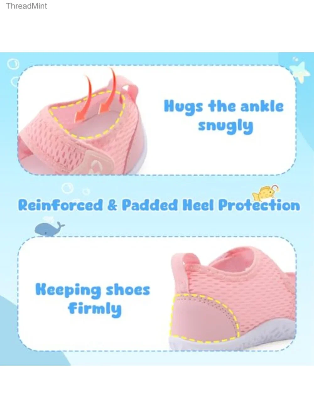 Toddler Water Shoes Boys Girls Swim Aqua Socks Barefoot Quick Dry Lightweight